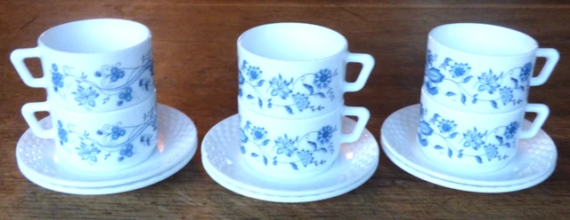 Série De 4 Tasses à Moka Avec Sous-tasses Motif Coeur - Marque Maisons Du Monde - Occasion Superbe état