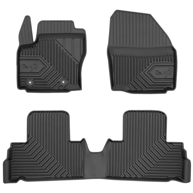 Alfombrillas De Coche TPE Frogum No.77 para Ford S-Max I 2006-2014 TPE juego de