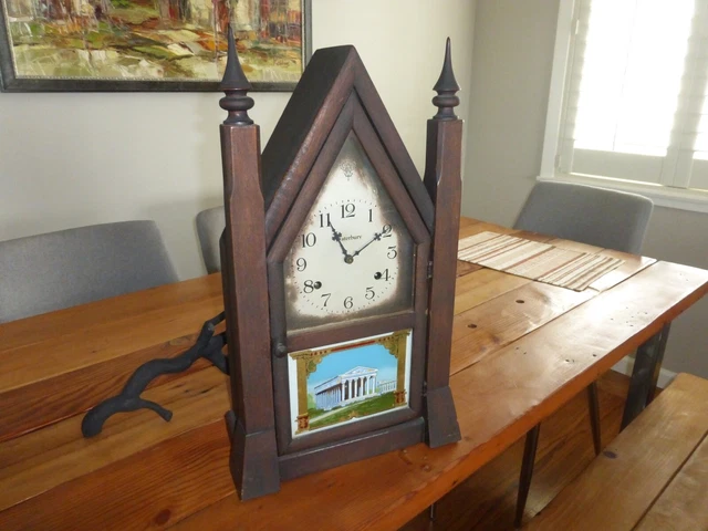 Antique Waterbury Steeple Clock "Plymouth" All Original w/ label