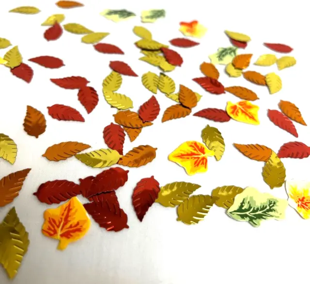Hojas de confeti - colores otoño - ideal para artesanía o decoración lote de 2 bolsas 3