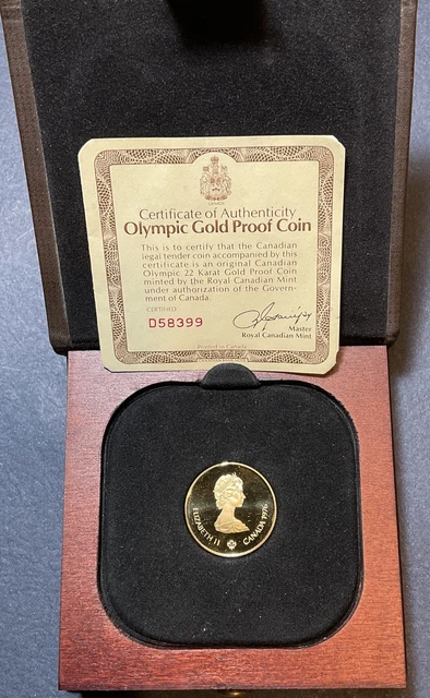 D*】様 カナダオリンピック1976 1/2 oz Proof Gold $10 1976 $100 1/2 oz Proof Canadian Gold Olympic Coin l JM Bullion™