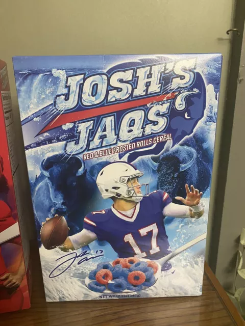 Josh's Jaqs Josh Allen Cereal 2020 Buffalo Bills LE Sealed Unopened Box QTY Of 1