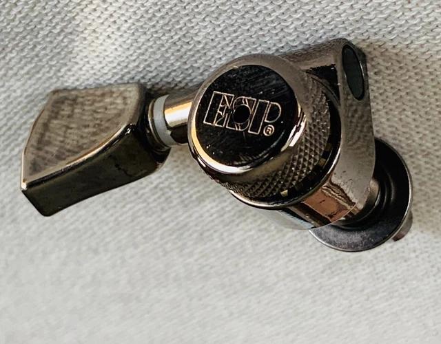 ESP ELECTRIC GUITAR ESP Logo Treble Side Cosmo Black Locking Tuner