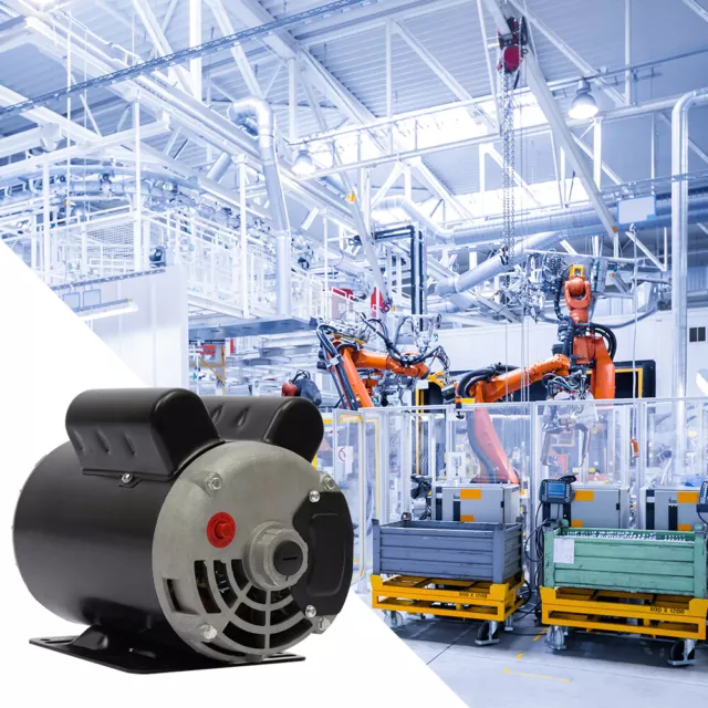 5HP SPL 3450RPM Air Compressor 60Hz Electric Motor 208-230V 56 Frame 1 Phase NEW