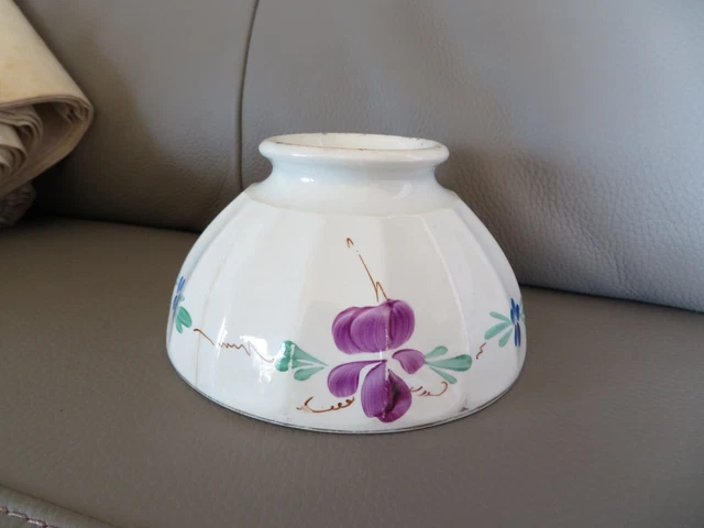 ancien bol de style digoin décor de fleur