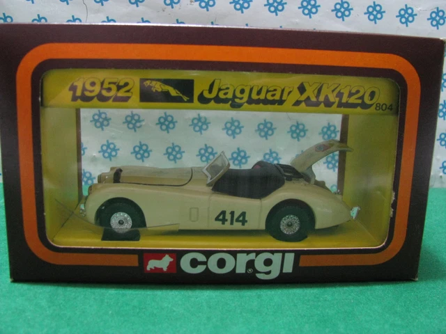 Vintage - Jaguar Xk 120 1952 - Corgi Toys 804