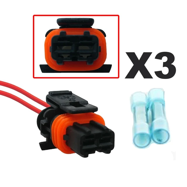 Kit Faisceau Injecteur Carburant Pour Polaris Ranger XP 800 2012-2013 - 2 Injecteurs + 2 Connecteurs | Remplacement Direct