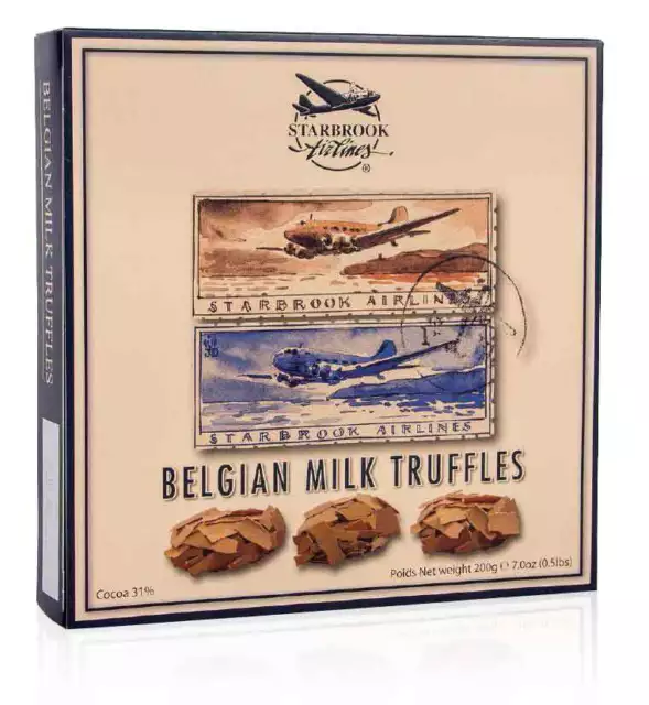 Starbrook Airlines belgische Trüffel Vollmilch Schokolade Pralinen 200g