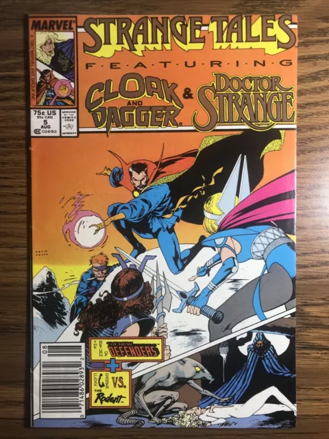 Strange Tales: Dr. Strange/Cloak & Dagger 5 Newsstand Kevin Nowlan Marvel 1987