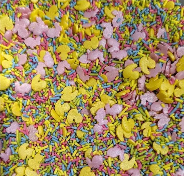 Easter Mix Sugar Strands & Shapes Cupcake / Cake Decoration Sprinkles