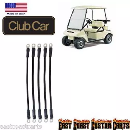 Club Car DS 48 volt Golf Cart # 4 Gauge Battery Cable Kit (5)