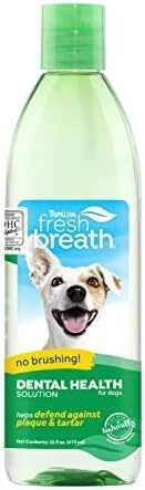 TropiClean Fresh Breath: Dental Mouthwash for Dog Teeth Cleaning - 473ml