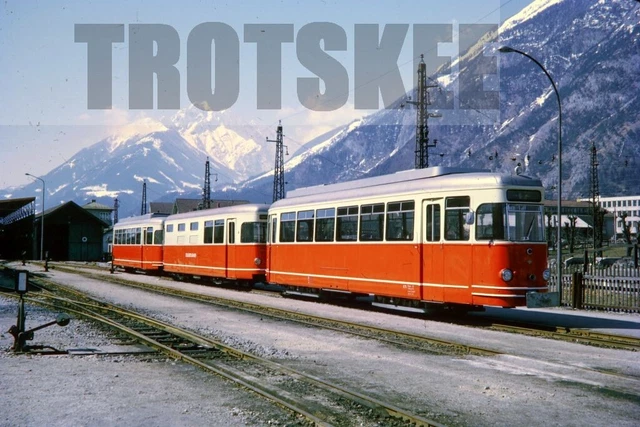 35mm Slide AUSTRIA Zillertalbahn Diesel Railcar VT1 Jenbach 1970 Original