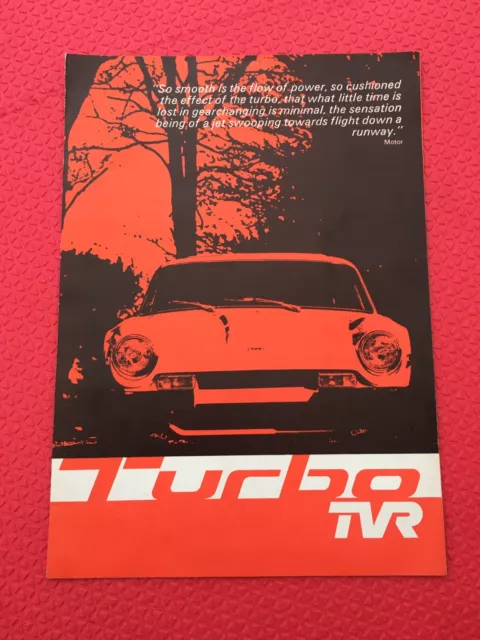 TVR Turbo Sales Brochure 1976