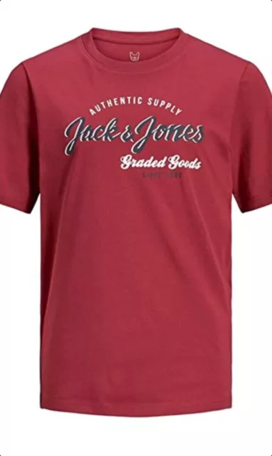 Boys Jack And Jones Printed Top Short Sleeve T Shirt Age from 8 to 14 Yrs bnwt