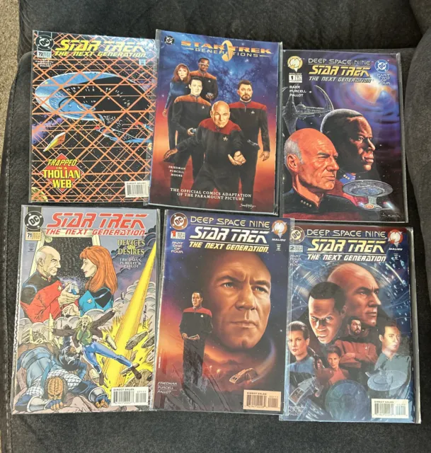 DC COMICS Star Trek The Next Generation 1990s Comic Mixed Lot of 6