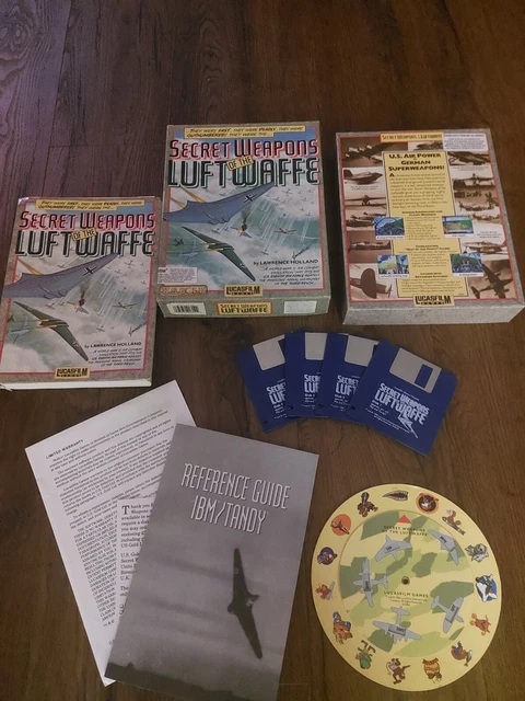 Jeu PC 'Secret Weapons Of The Luftwaffe' (LucasArts) - Version FR Big Box Avec Notice - État Correct (usures Visibles)