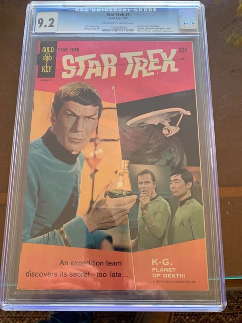 Star Trek #1 1st Comic Book William Shatner Leonard Nimoy Gold Key 1967 CGC 9.2 