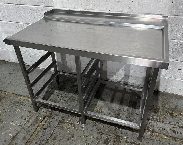 Righthand Dishwasher Exit Table With Double Tray Rack 1200 Mm Wide No Vat