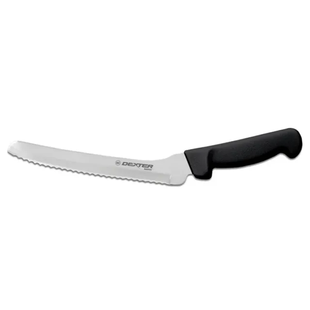 Dexter Russell P94807B 8" Sandwich Knife w/ Polypropylene Black Handle, Carbon S