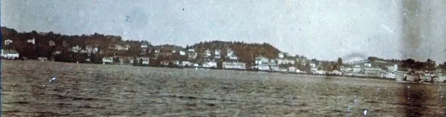 1911 Blick vom Traunsee auf Gmunden im Salzkammergut Foto