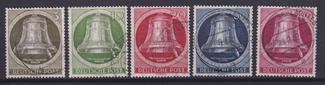 Berlin 82-86 Freiheitsglocke Schöneberger Rathaus kompl.Satz gestempelt /3