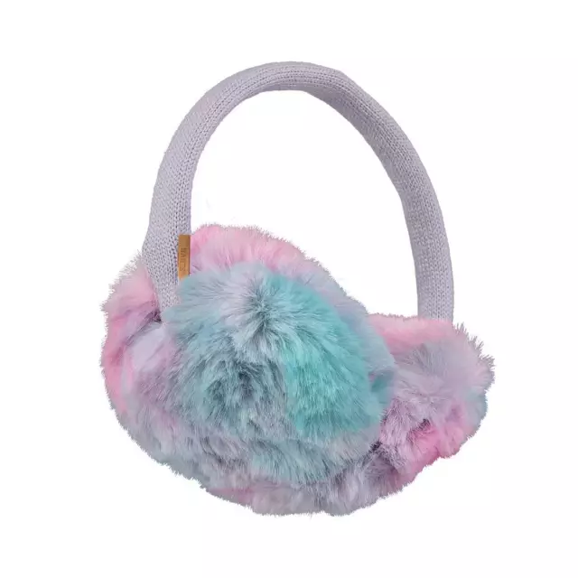 Barts Donna Paraorecchie - Pelliccia Earmuffs, Taglia Unica Fucsia/Blu