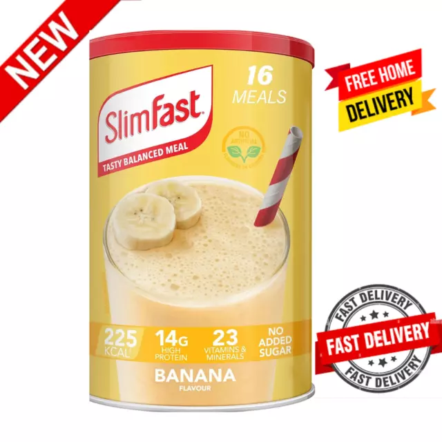 SlimFast Meal Replacement Shake for Weight Loss & Balanced Diet 16 servings,584g