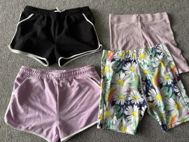 girls shorts age 13 bundle of 4 pairs from next and primark