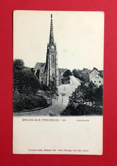 AK FREIBERG in Sa. um 1900 Jakobikirche   ( 49426