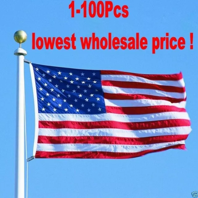 3’x5’ Polyester U.S.A. FLAG USA American Stars Stripes United States Grommets