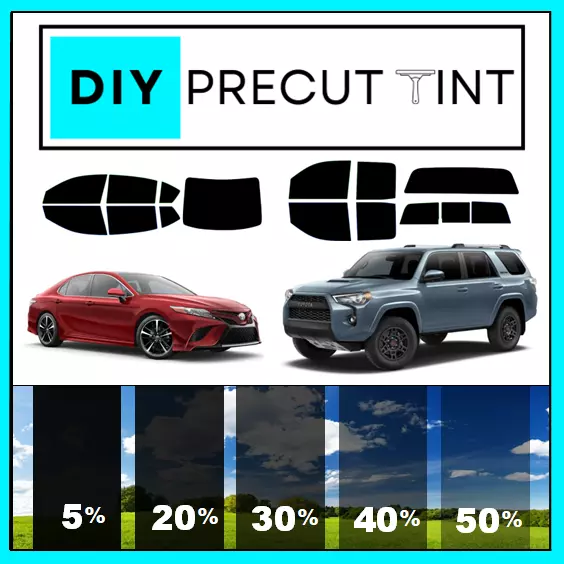 DIY PreCut Window Tint Kit Fits ANY Toyota 2000-2023 ANY Shades (ALL Windows)