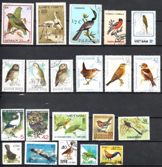 BIRD Stamps, Used & CTO, Various Countries, Reasonable Condition. HM (WS3 10)