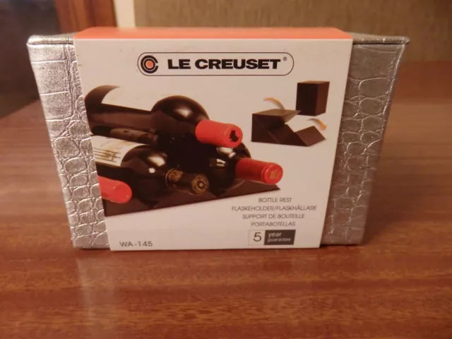 Le Creuset Fold Out Bottle Rest Wine Rack Cube - Unused