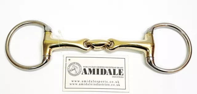 Eggbut Snaffle Horse Bit, Copper Mix, Stainless Steel German Steel Bit 4 Sizes