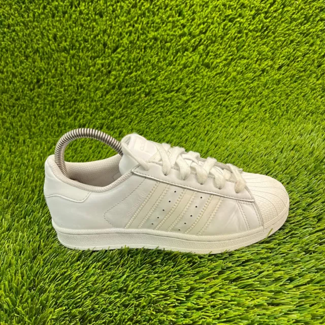 Adidas Superstar Foundation Boys Size 4.5 White Athletic Shoes Sneakers B27136