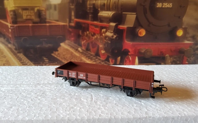 Viessmann 2310 H0 Niederbordwagen mit Antrieb, braun,Funktionsmodell für Zweileitersysteme - Modellbahn Voigt, 268,95