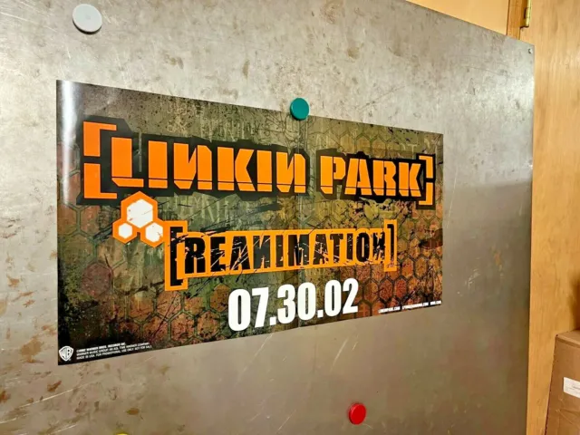 LINKIN PARK Reanimation 2002 PROMO BANNER Warner Brothers Records MADE IN U.S.A.