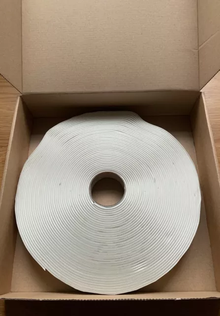 Caravan Motorhome Mastic Sealing Strip 19mm x 19m x 2.5mm Sealant Roll White PLS