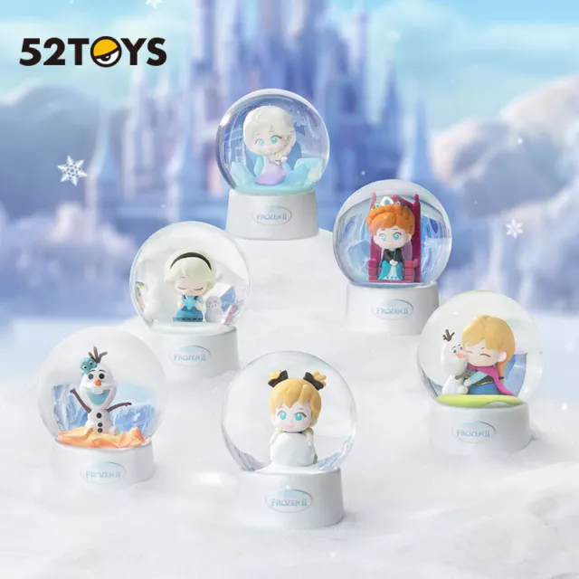 Disney Frozen Crystal Ball Series Figuras Caja Ciega Confirmada Juguetes Regalo