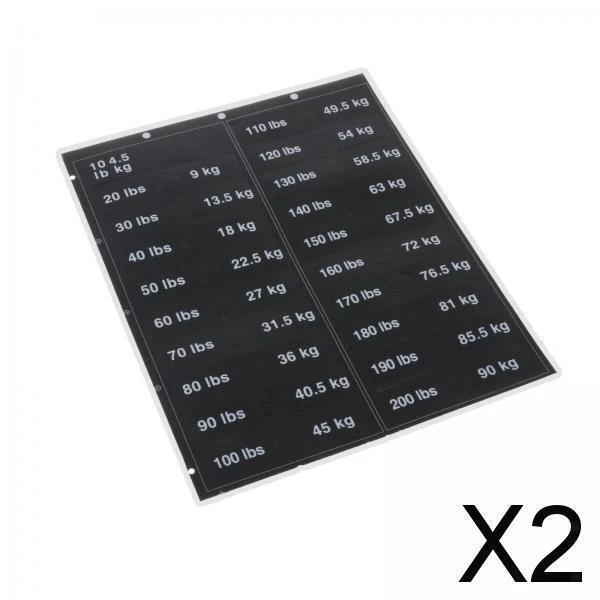 Adesivi Pesi Trasparenti Per Manubri Bilancieri E Attrezzature Fitness Uso - Foto 2