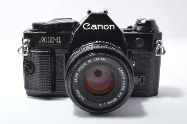Canon AE-1 Program NEW FD 50mm F2 50mm 1:2 lens filmcamera canon lens rare japan