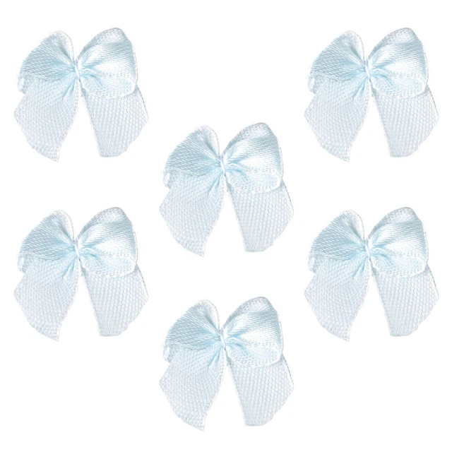 100 Pcs Decorations Satin Gift Ribbon Black Bows Small Ribbon