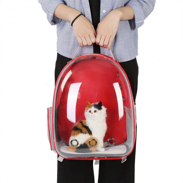 Zaino cane esterno in PVC design spaziale borsa permeabile all'aria con 9 fori