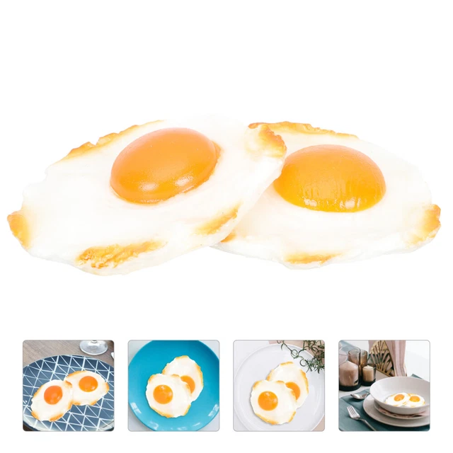 Tortilla simulada modelo de huevo frito para niños