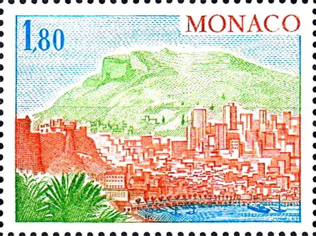 1334 postfrisch MNH Monaco Jahrgang 1978 Freimarke Ansicht Bauwerk La Condamine