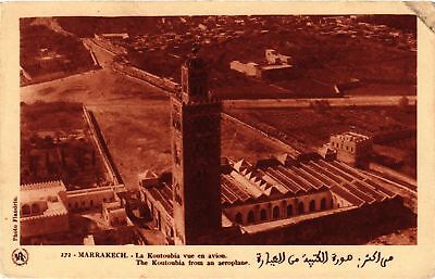 CPA ak-la koutoubia marrakech by aeroplane view morocco (796513)