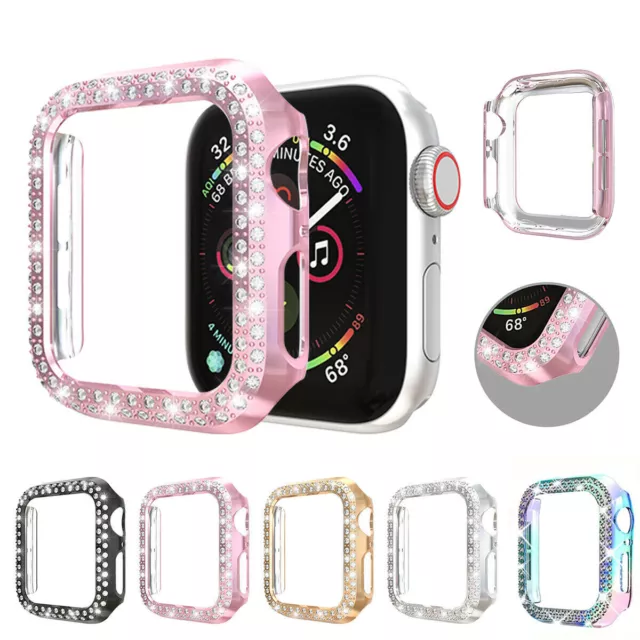 Bling Case Bumper Cover for Apple Watch Series 9 8 7 6 5 4 3 2 1 SE iWatch 41 45