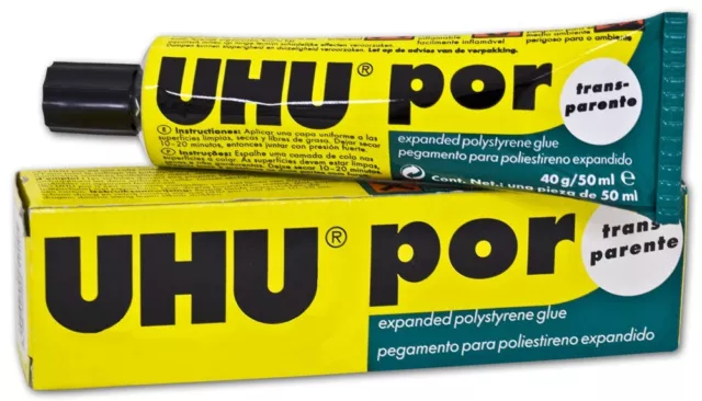 Adhésif UHU POR - Depron polystyrène expansé polystyrène 40 g/50 ml tube en boîte 2