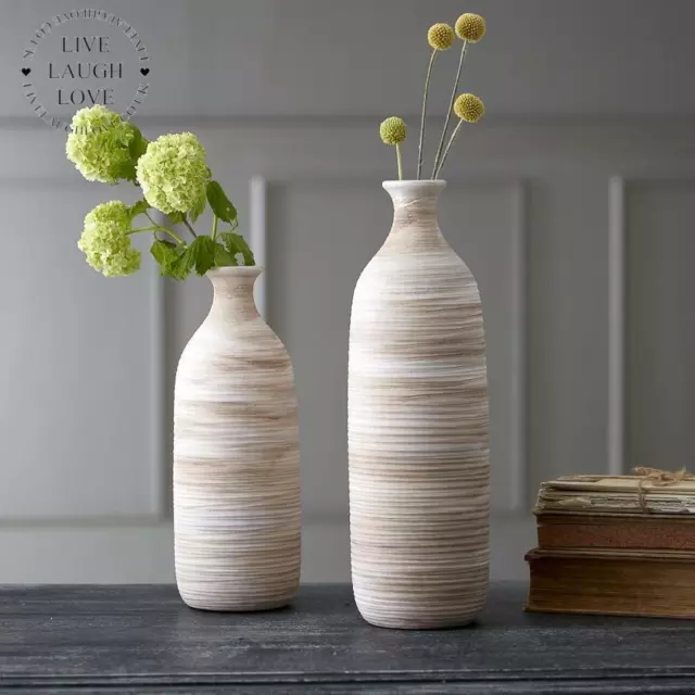 Ribbed Bottle Vase